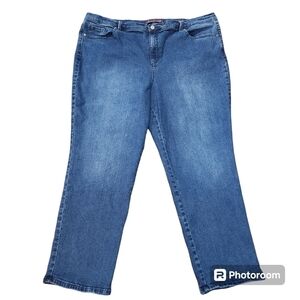 Gloria Vanderbilt Amanda Slimming Tapered Leg Women Jeans Size 24W